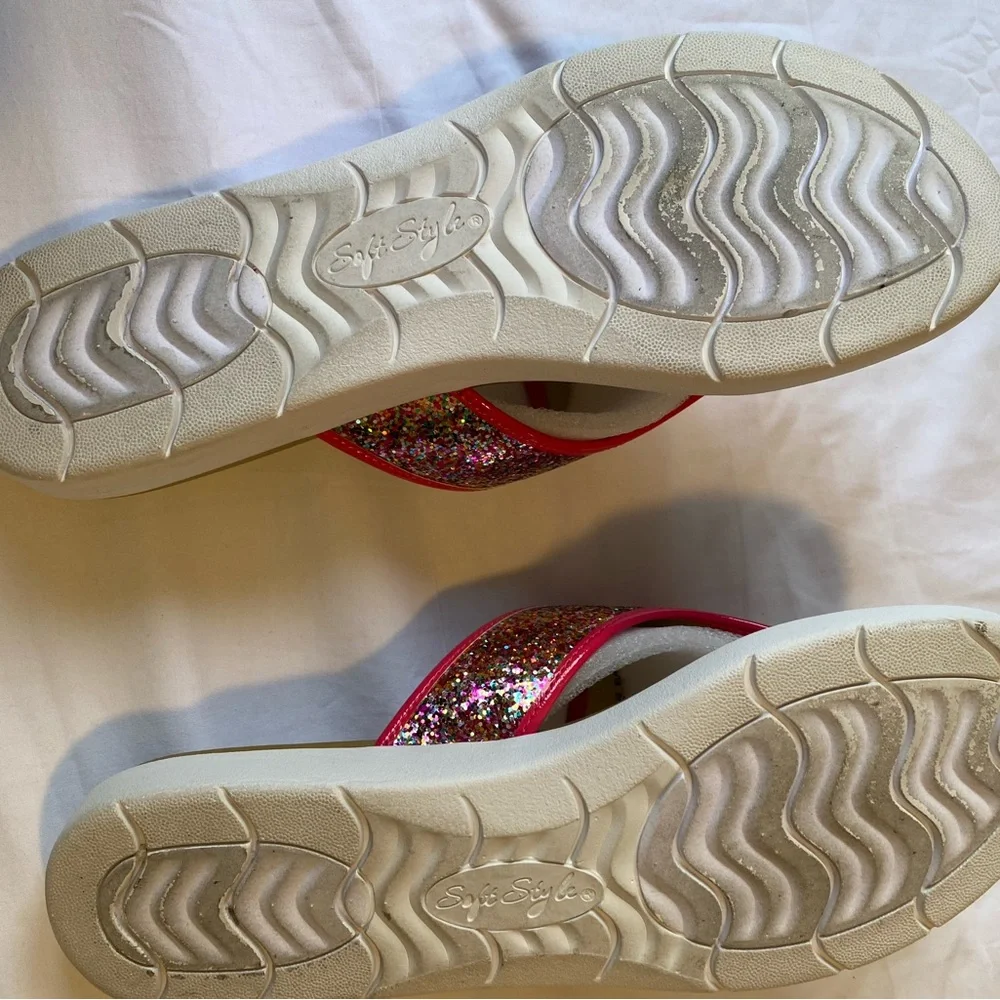 Soft Style Glitter Sandals - Gold and Multicolor - Picture 4 of 5